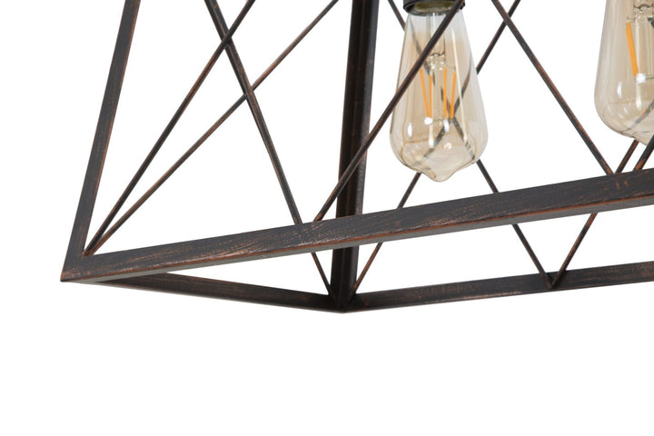 Industriel lampe i jern – 78x30x26 cm