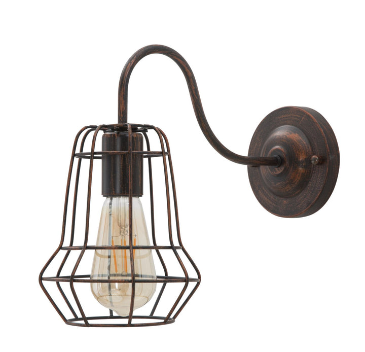 Industriel lampe i jern – 33x15x27 cm