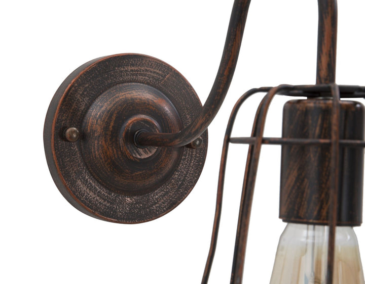 Industriel lampe i jern – 33x15x27 cm