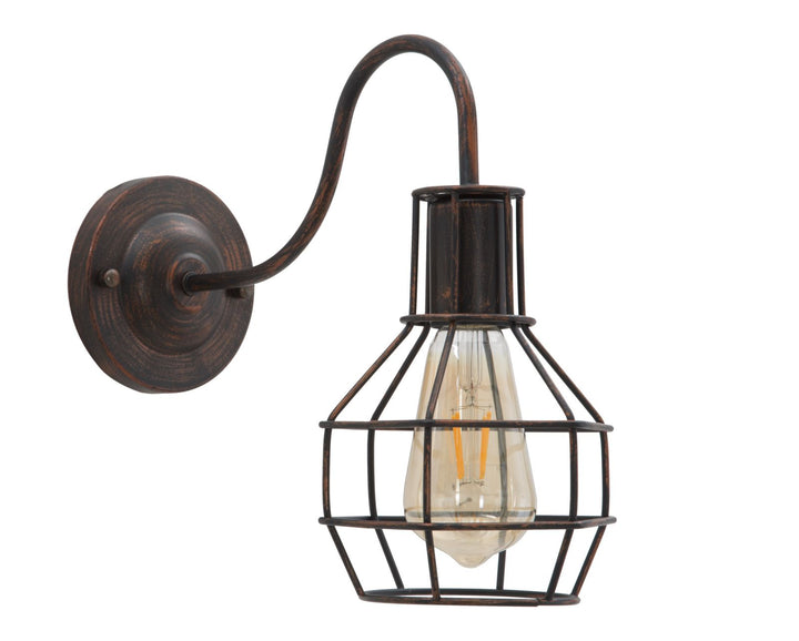 Industriel lampe i jern – 32x14x30 cm