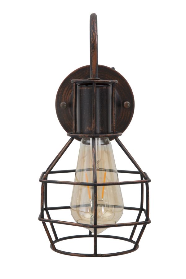 Industriel lampe i jern – 32x14x30 cm