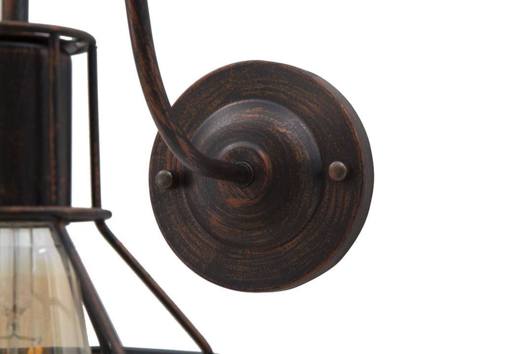 Industriel lampe i jern – 32x14x30 cm