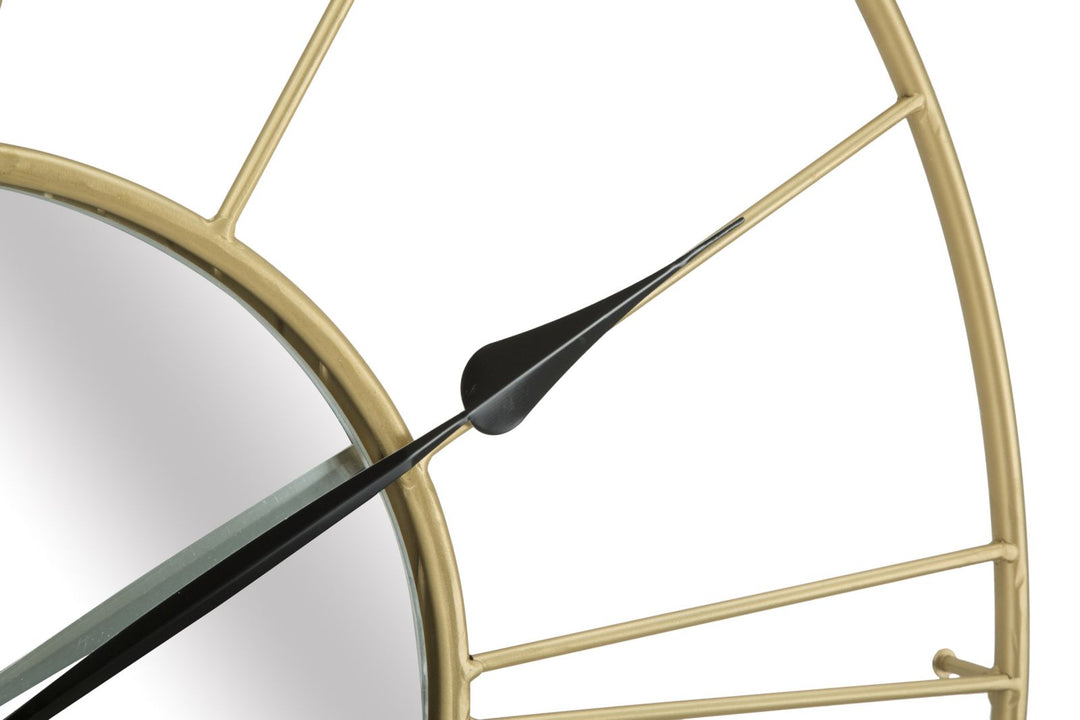 Glam vægur i guldfarve med geometrisk design, 80x6 cm