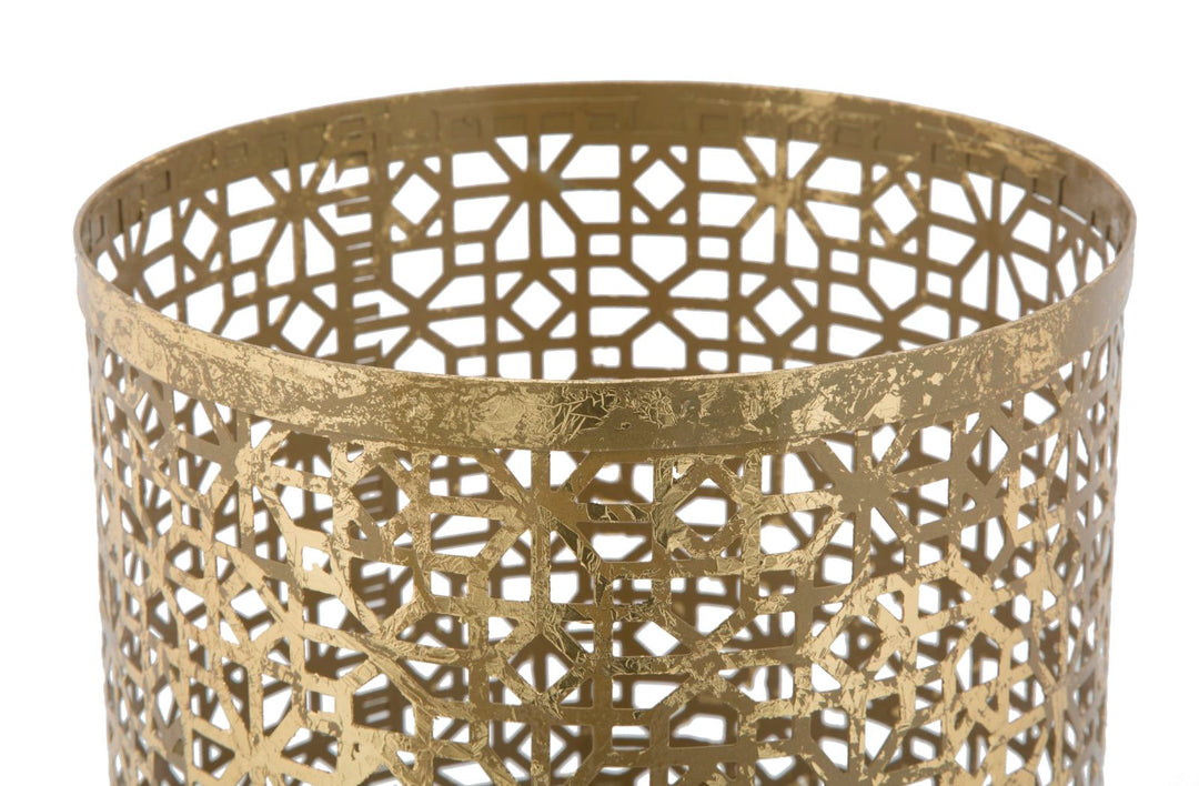 Glam paraplystativ i guldfarve, metal – 24x42 cm