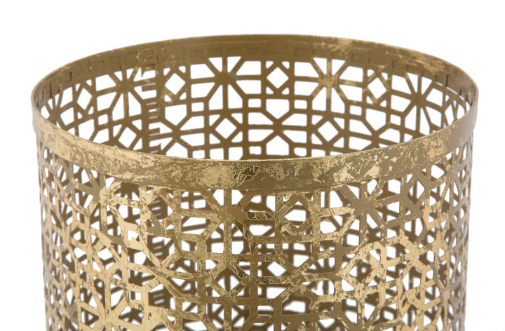 Glam paraplystativ i guldfarve, metal – 24x42 cm