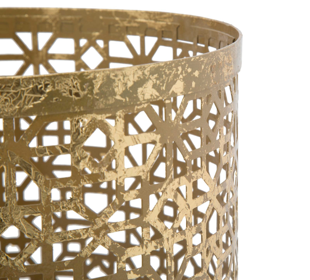 Glam paraplystativ i guldfarve, metal – 24x42 cm