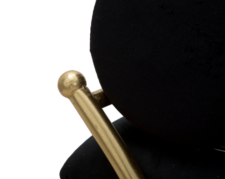 Glam entrébænk i jern, mdf og polyester – 112x5x49 cm