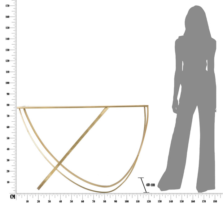Glam konsolbord i jern, mdf – 120x40x79 cm