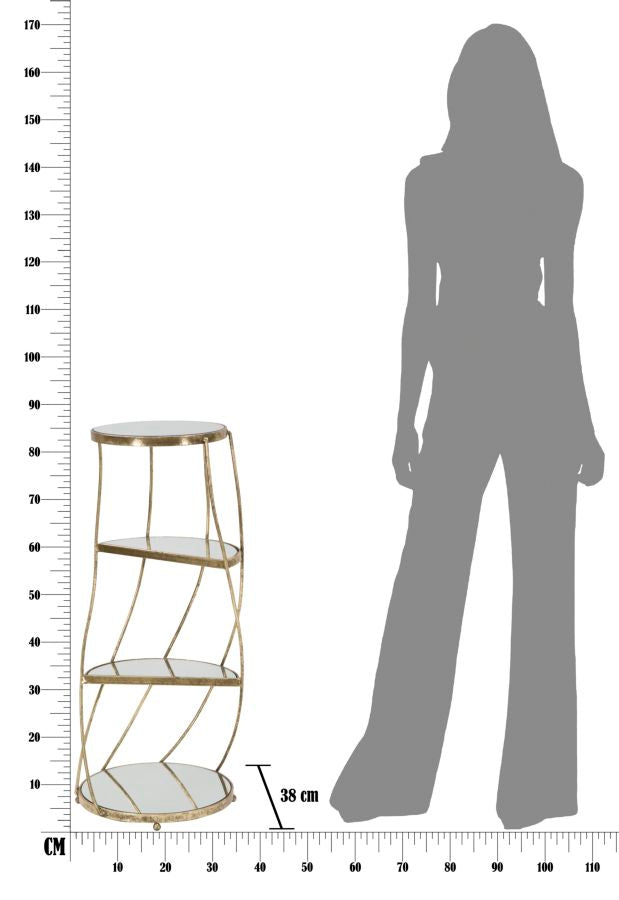 Glam telefonholder i guldfarve – 38x86 cm