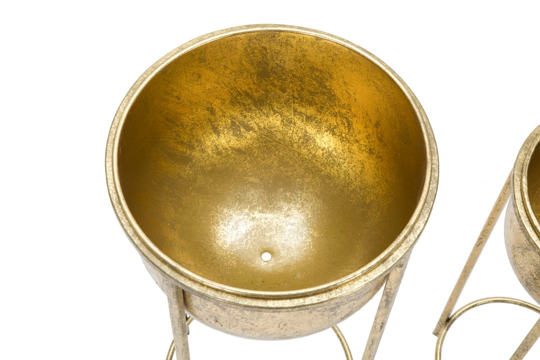 Glam plantestativer, guldfarve, metal – 27x62 21x5x52 cm