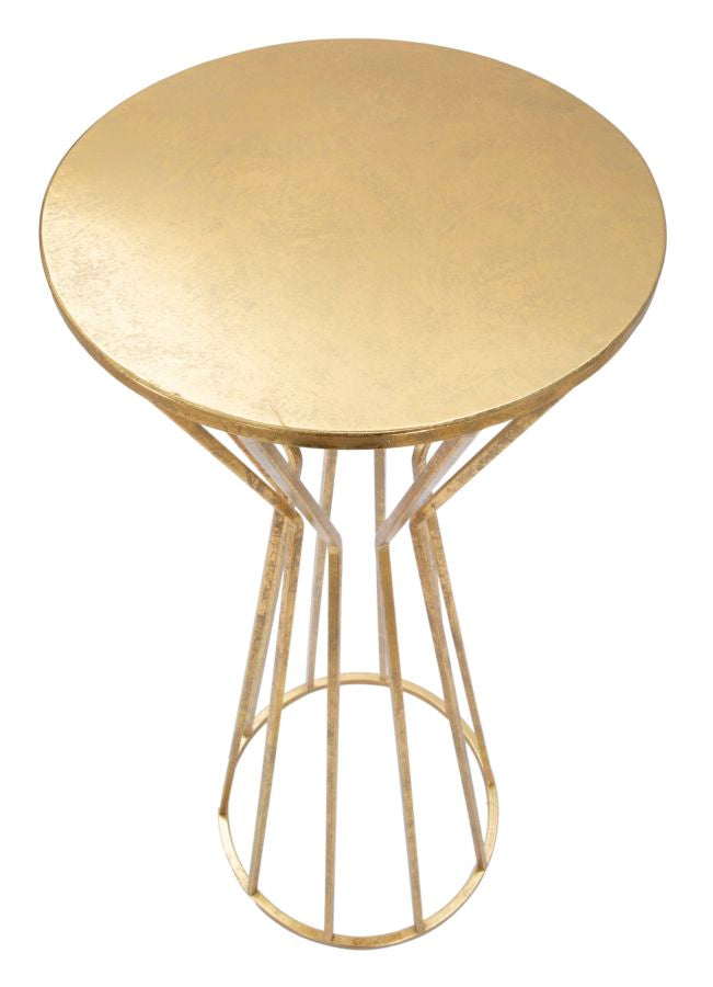 Glam sidebord, guldfarvet, metal – 38x100 cm