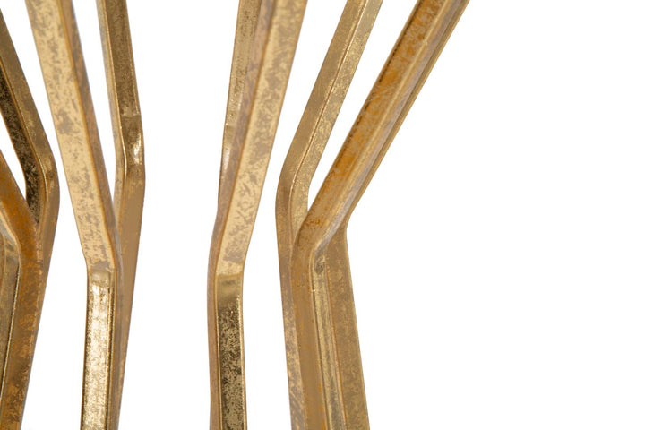 Glam sidebord, guldfarvet, metal – 38x100 cm