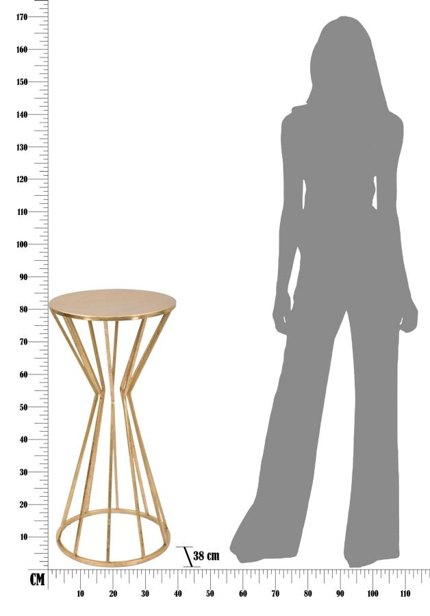 Glam sidebord i jern – 38x80 cm