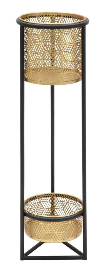 Glam plantestativ i guldfarve, jern – 23x80 cm