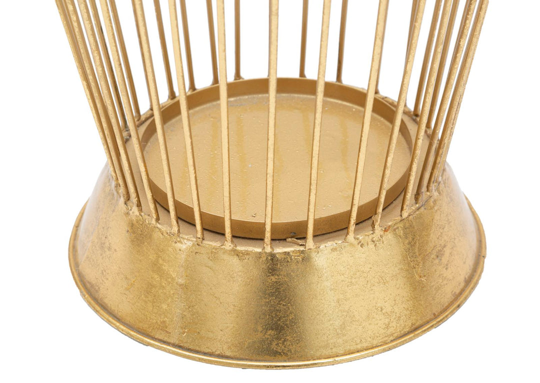 Glam paraplystativer i guldfarve, metal – 28x69 cm