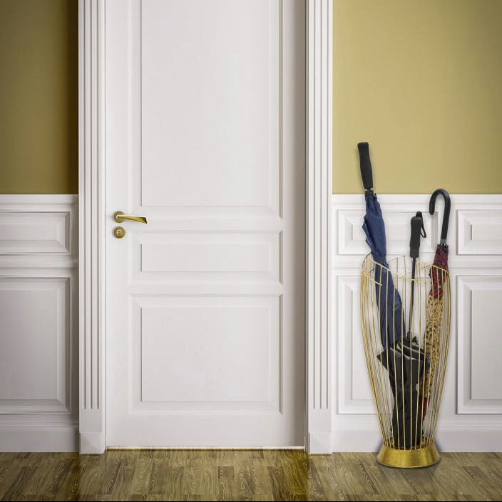 Glam paraplystativer i guldfarve, metal – 28x69 cm