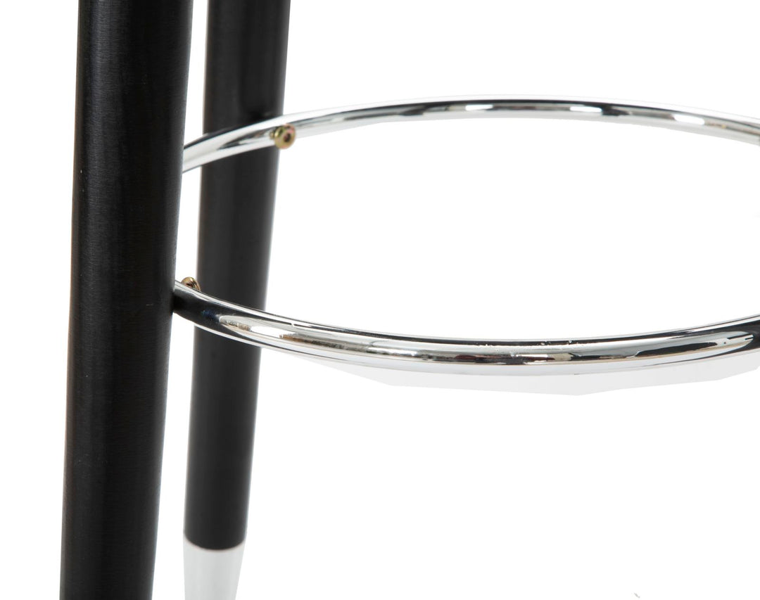 Glam barstol i fyrretræ, metal og polyester – 35x74 cm