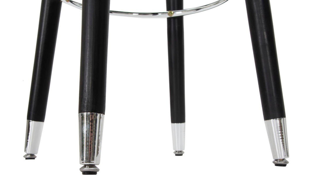 Glam barstol i fyrretræ, metal og polyester – 35x74 cm