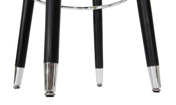 Glam barstol i fyrretræ, metal og polyester – 35x74 cm