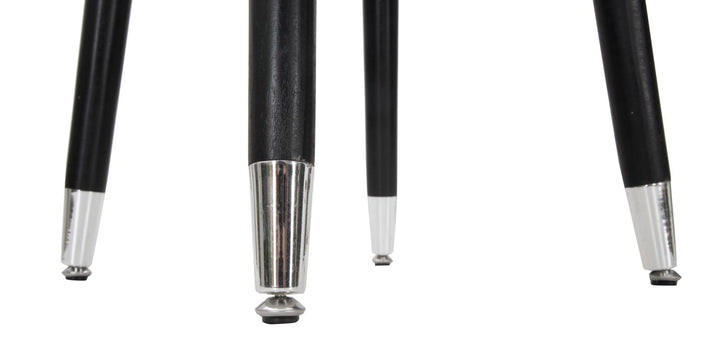 Glam barstol i fyrretræ, metal and polyester – 35x74 cm