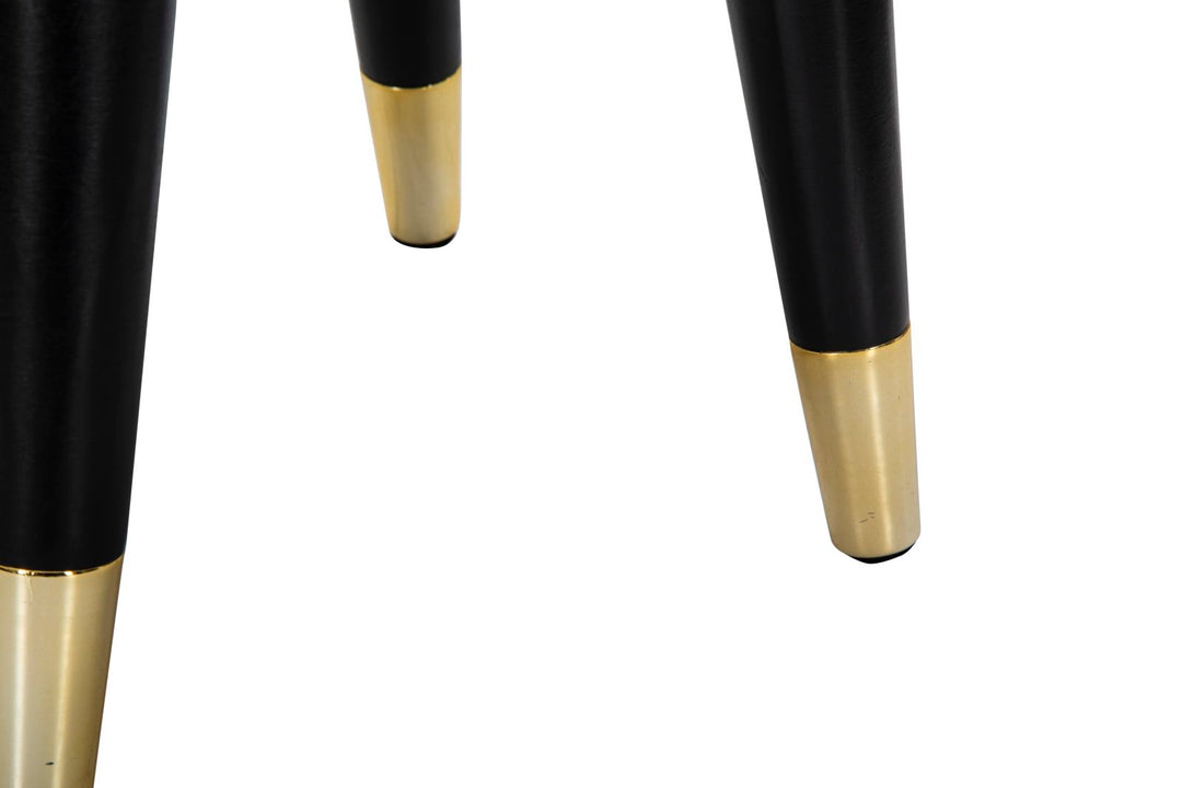 Glam taburet i træ – 35x40x5 cm