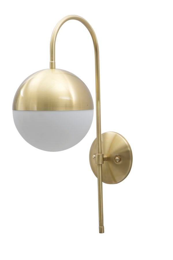 Glam lampe i jern og glas – 19x31x51 cm - væglamper