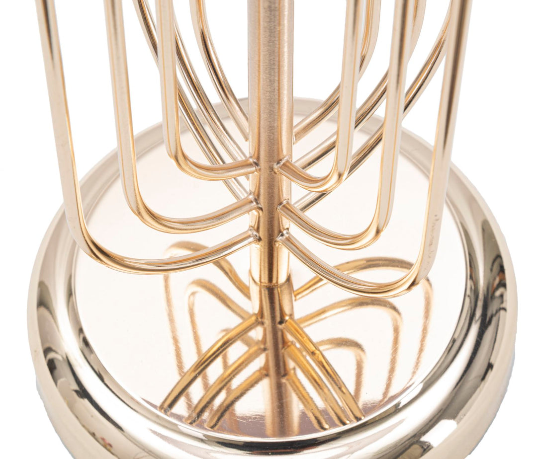 Glam bordlampe i pink, metal og stof  – 33x64 cm