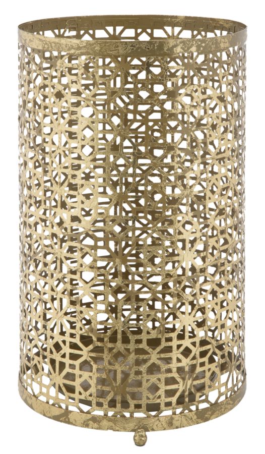 Glam paraplystativ i guldfarve, metal – 24x42 cm