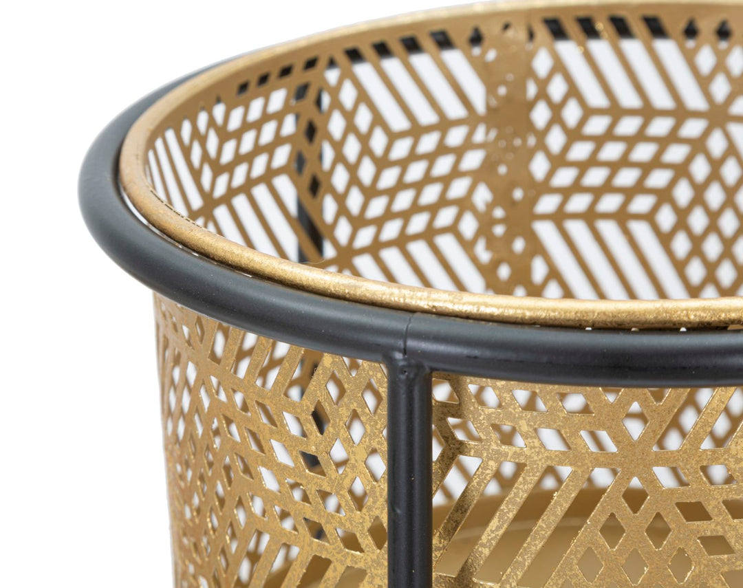 Glam vaser i guldfarve, metal – 37x76 27x51 cm