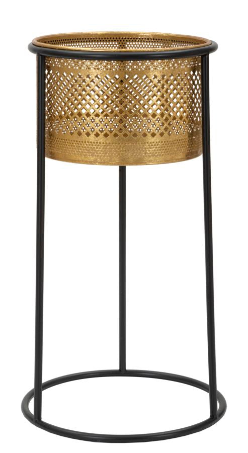 Glam vase i guldfarve, metal – 25x50 cm