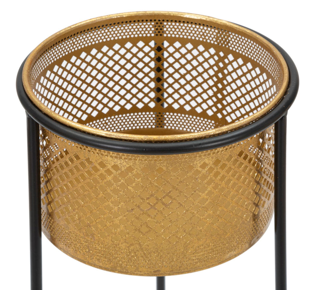 Glam vase i guldfarve, metal – 25x50 cm