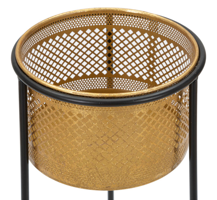 Glam vase i guldfarve, metal – 25x50 cm