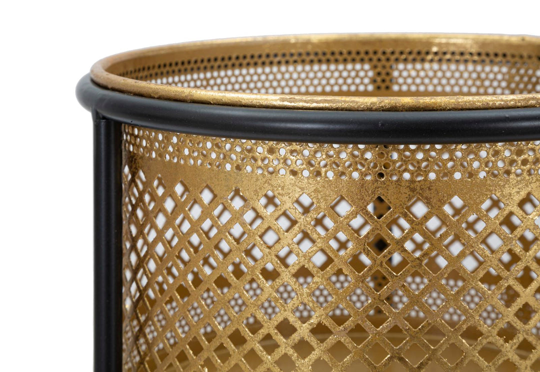 Glam vase i guldfarve, metal – 25x50 cm