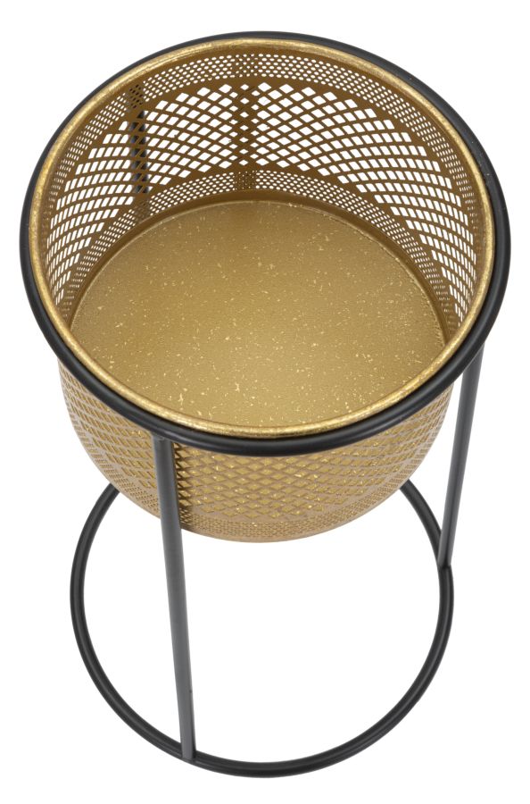 Glam vase i guldfarve, metal – 25x50 cm