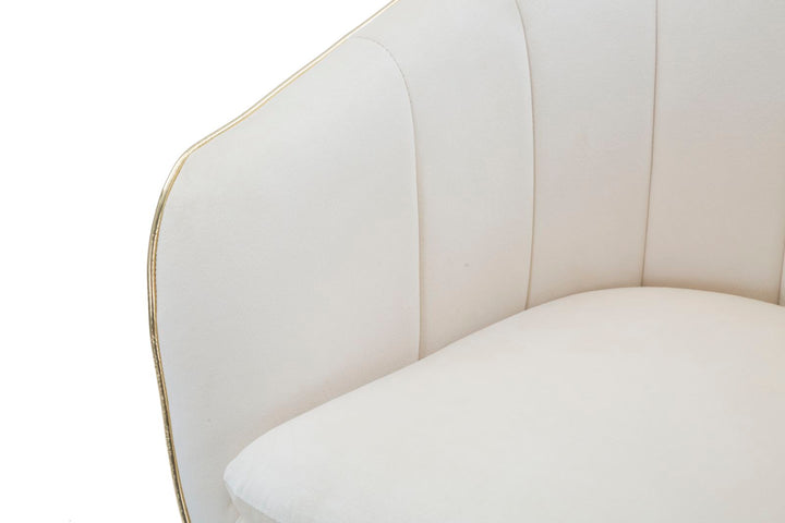 Glam stol i fyrretræ, plast, skum og polyester – – 62x58x78 cm