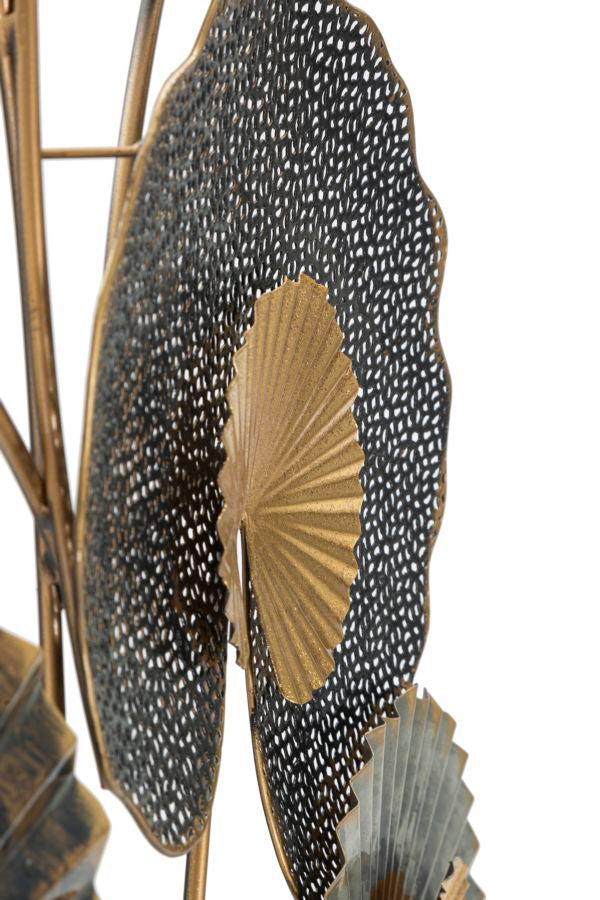 Glam vægpanel/dekoration i metal – 63x5x4 109x5 cm