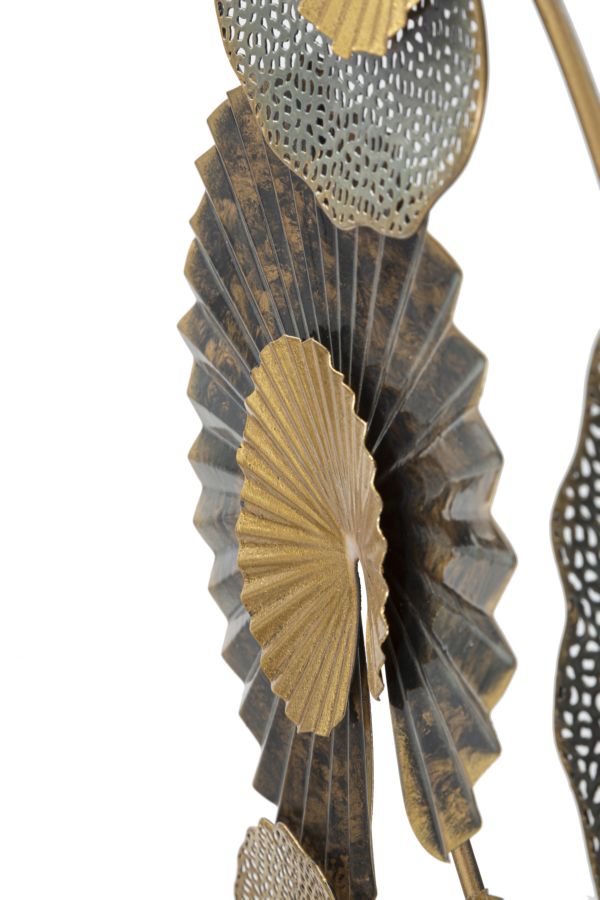 Glam vægpanel/dekoration i metal – 63x5x4 109x5 cm