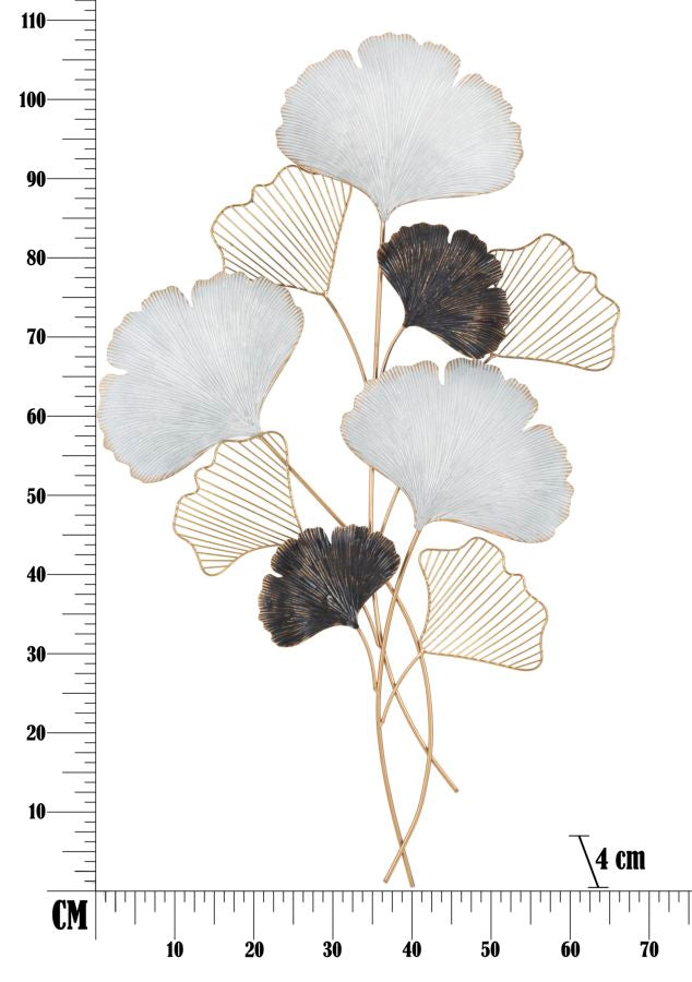 Glam vægpanel/dekoration i metal – 66x4x109 cm