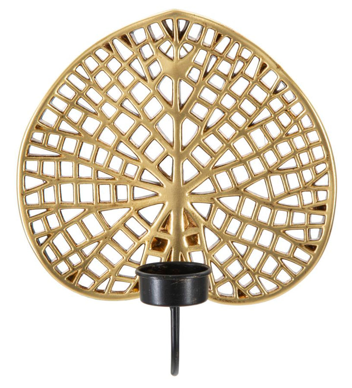 Glam lysestage i guldfarve – 20x8x22 cm