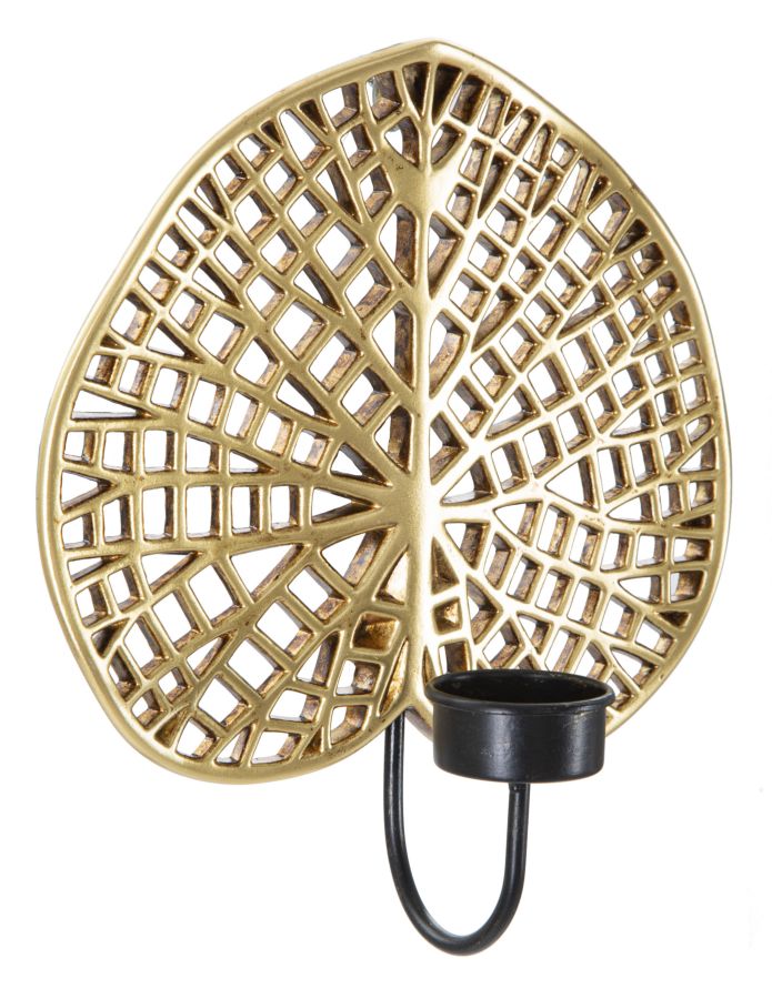 Glam lysestage i guldfarve – 20x8x22 cm