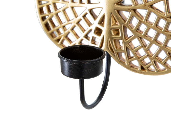 Glam lysestage i guldfarve – 20x8x22 cm