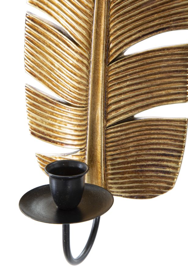 Glam lysestage i guldfarve– 12x8x8 9x31x2 cm