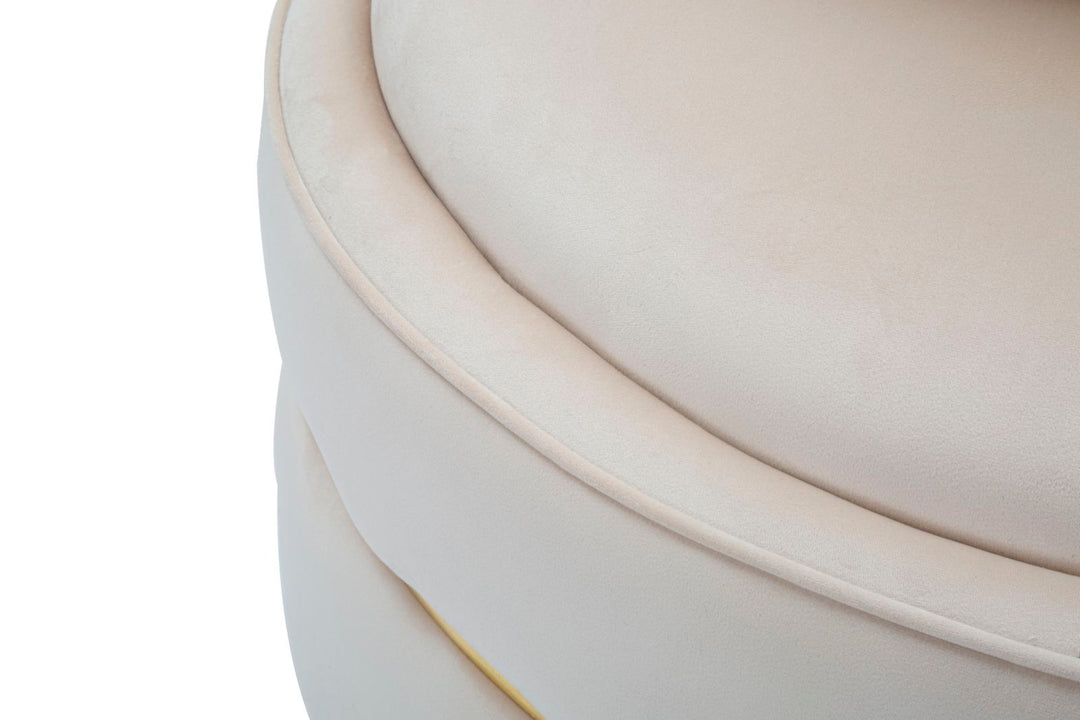 Glam stol i fyrretræ, plast, skum og polyester - 84x72 cm