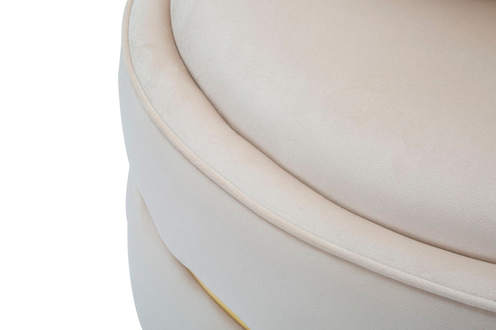 Glam stol i fyrretræ, plast, skum og polyester - 84x72 cm