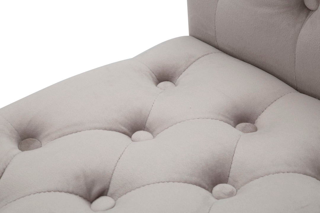 Glam bænk i fyrretræ, metal and polyester – 120x40x60 cm