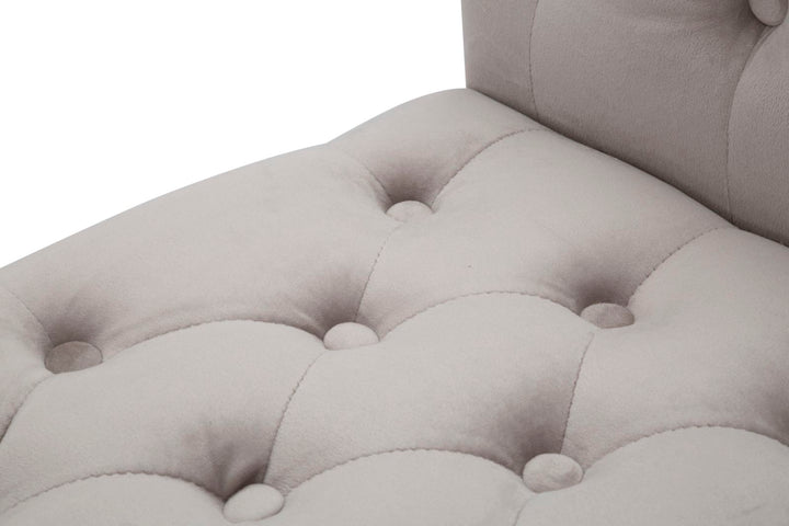 Glam bænk i fyrretræ, metal and polyester – 120x40x60 cm