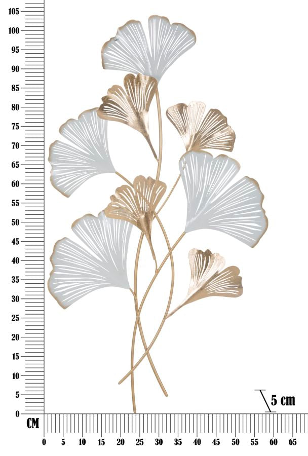 Glam vægpanel dekoration i metal – 58x5x104 cm