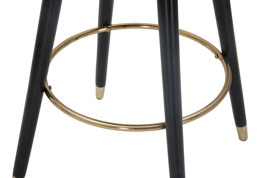 Glam barstol i cremefarve, træ – 55x56x104 cm