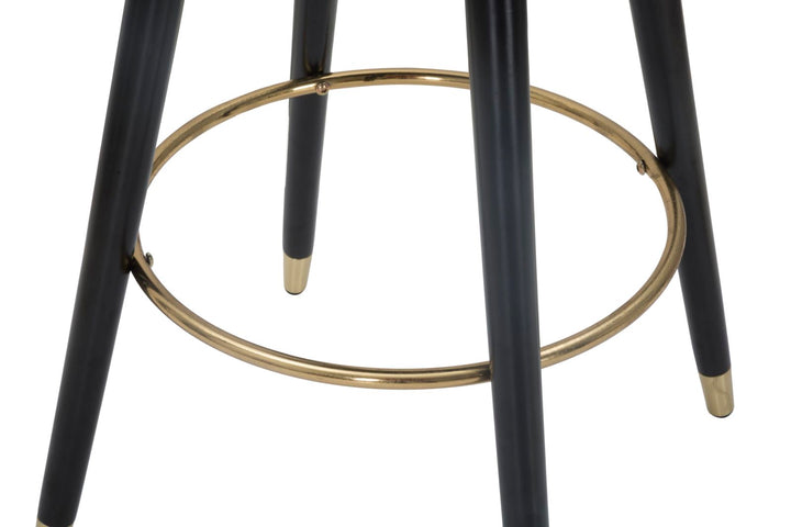 Glam barstol i cremefarve, træ – 55x56x104 cm