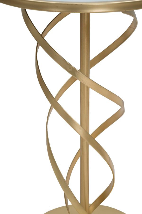 Glam bord i jern, mdf og glas – 38x61x5 cm